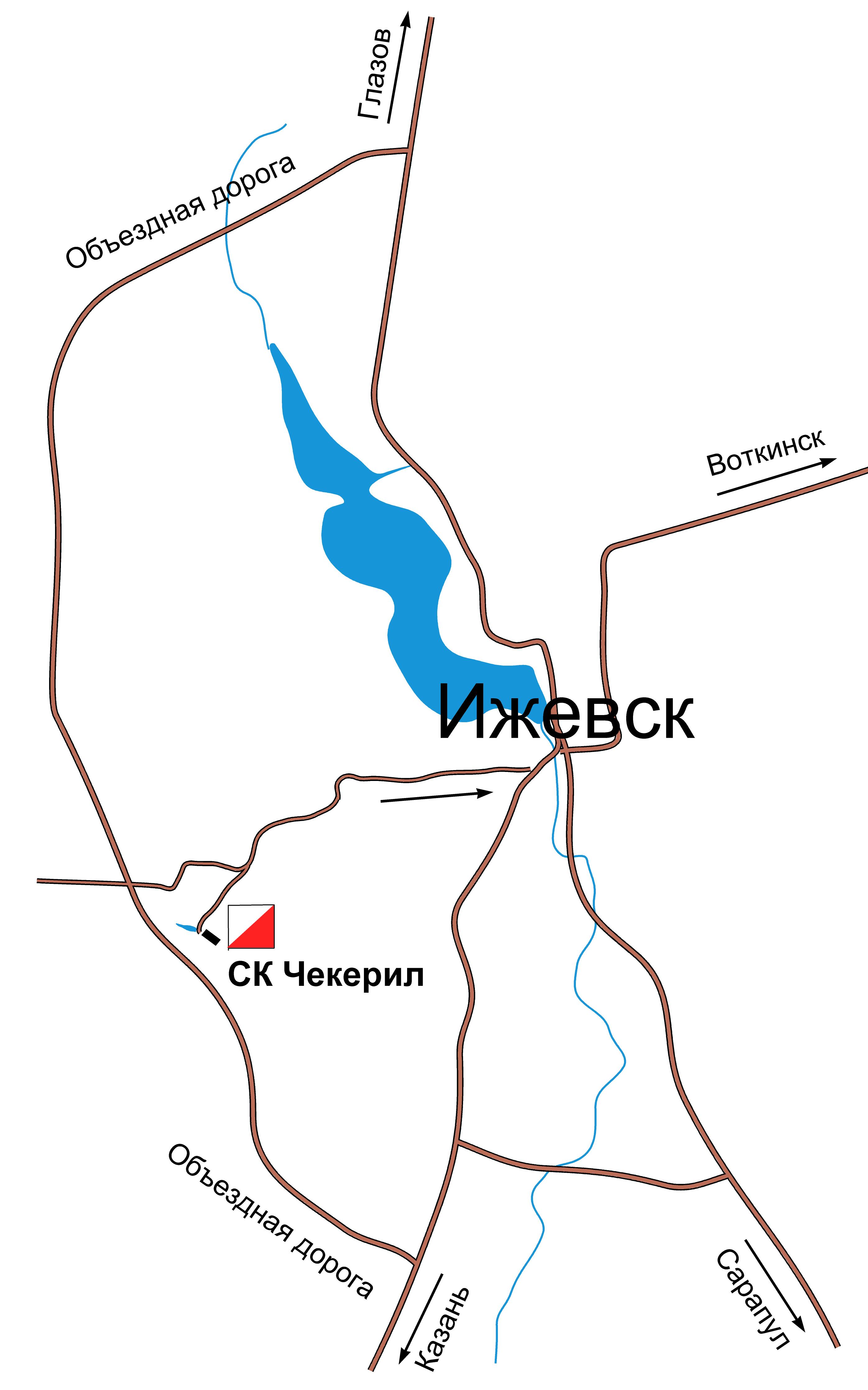 Ижевск сарапул. Чекерил карта. Чекерил Ижевск на карте. Чекерил схема.